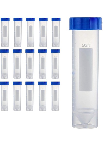 Kendiliğinden Duran Santrifüj Tüpleri 50ML, [50 Paket] Plastik Test Tüpü (Yurt Dışından)