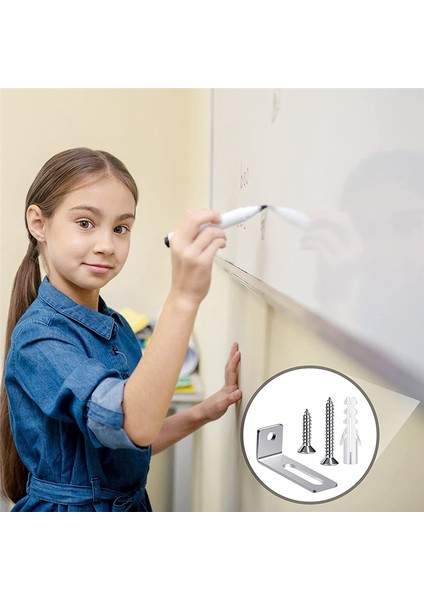 20 Set Beyaz Tahta Kurulum Donanım Seti Montaj Braketleri (Yurt Dışından)