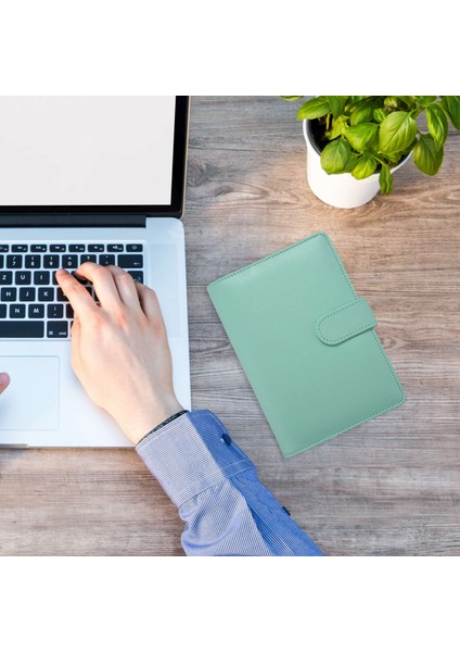 Bütçe Dosyası, A6 Pu Deri Defter Planlayıcı Düzenleyici Yeşil (Yurt Dışından)