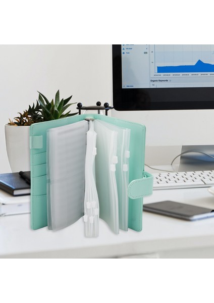 Bütçe Dosyası, A6 Pu Deri Defter Planlayıcı Düzenleyici Yeşil (Yurt Dışından)