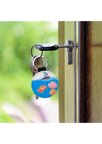 20 Paket Süblimasyon Boşlukları Anahtarlık Parıltılı Pu Deri Siyah (Yurt Dışından)
