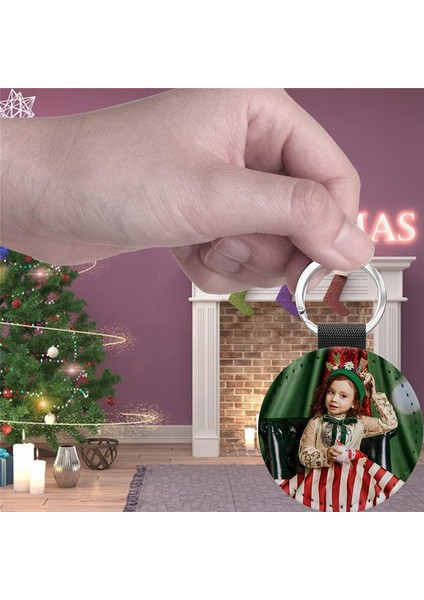 20 Paket Süblimasyon Boşlukları Anahtarlık Parıltılı Pu Deri Siyah (Yurt Dışından)