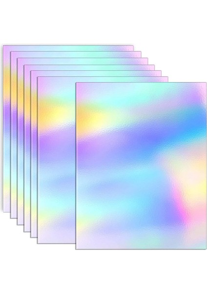 Metalik Holografik Kart Parlak Aynalı Kağıt Sayfaları (Yurt Dışından)