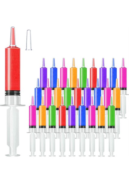 Cadılar Bayramı, Şükran Günü Için 50 Adet Uç Kapağı ile 20 ml Şırınga (Yurt Dışından)