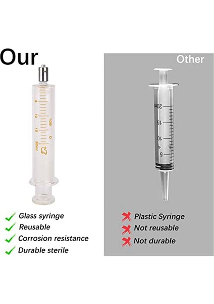 2 Paket Şırınga Luer Kilidi 20ML Iğnesiz Sanat El Sanatları ve Diğerleri Için (Yurt Dışından) indirimleri