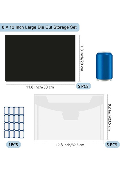 10 Paket 8X12 Inç Büyük Kalıp Kesimli Saklama Zarfları Kalıp Depolama Için (Yurt Dışından)
