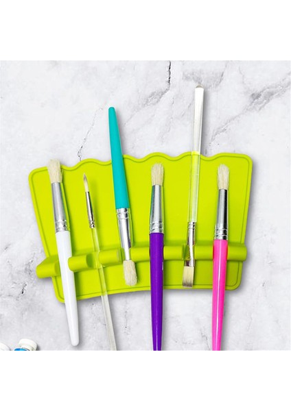 Büyük Silikon Boya Fırçası Tutucu, 6 Yuvalı Boya Fırçası Düzenleyici (Yurt Dışından) fırsatları
