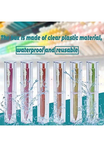 25 Adet Şeffaf Kalem Kutusu, Tekrar Kullanılabilir Kalem Hediye Kutusu Boş Plastik Kalem Kutusu (Yurt Dışından)