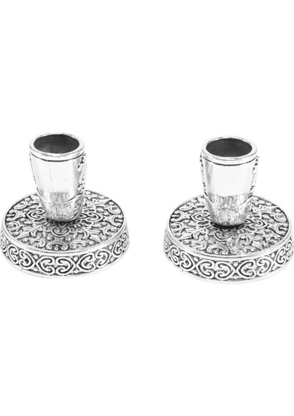 2 Adet Vintage Yuvarlak Metal Tüy Kalemlik Takılabilir Kalemlik (Yurt Dışından)