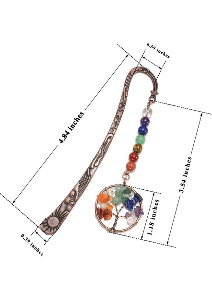 Çakra Kristal Ayracı Kadın Öğrenci Öğretmen Için Vintage Ayraçlar (Yurt Dışından)