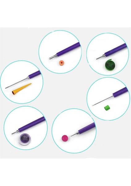 Kağıt Kıvırma Aletleri Yuvalı Kit Kendin Yap Kağıt Kart Yapımı Proje Aracı (Yurt Dışından)