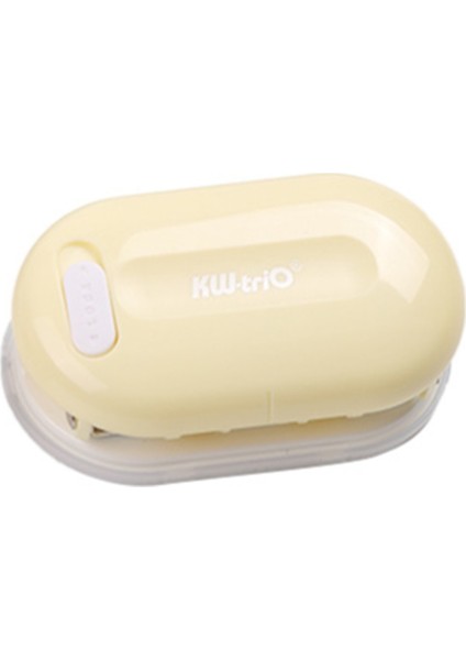 Kw-Trio 3 Delikli Kağıt Delgeç El Tipi Mini Delgeç Sarı (Yurt Dışından)