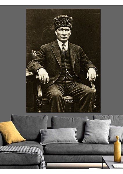 Mustafa Kemal Atatürk Dekoratif Kanvas - Mdf Ahşap Tablo fiyatları