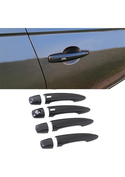 Nissan Rogue X-Trail 2021 2022 2023 Araba Dış Kapı Kolu Kapağı Döşemesi, Akıllı Delikler, Abs Karbon Fiber (Yurt Dışından) modelleri