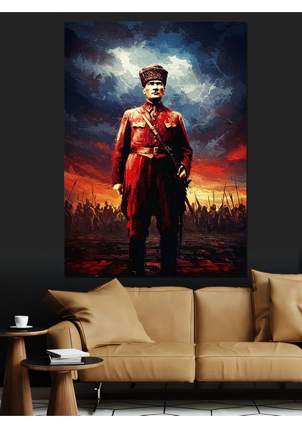 Mustafa Kemal Atatürk Dekoratif Kanvas - Mdf Ahşap Tablo fiyatları