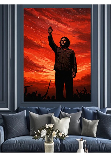 Che Guevara Dekoratif Kanvas - Mdf Ahşap Tablo fiyatları