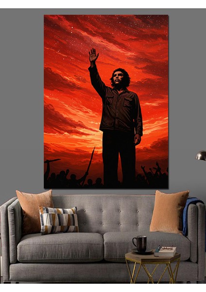 Che Guevara Dekoratif Kanvas - Mdf Ahşap Tablo fırsatları