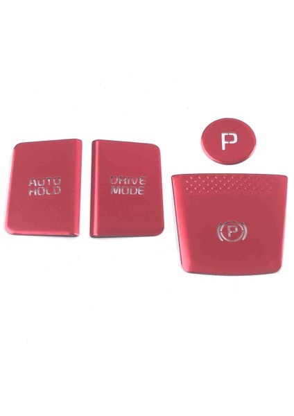 Kia Carnival Ka4 2021 2022 Alüminyum Alaşımlı Araba Motoru Başlat Durdur Itme Kapağı El Freni Düğmesi Kapağı Trim Kırmızı (Yurt Dışından)