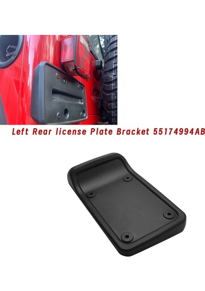 Araba Sol Arka Plaka Braketi 55174994AB Jeep Wrangler 1997-2006 5517 4994 Plaka Sabitleme Desteği (Yurt Dışından) fiyatları