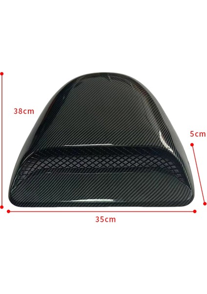 Araba Hava Akışı Emme Hood Scoop Havalandırma Kaput Dekoratif Kapakları Yarış Tarzı Kaput Havalandırma Ön Motor Kapağı Evrensel B (Yurt Dışından)