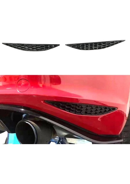 1 Çift Araba Styling Petek Kuyruk Arka Sis Aydınlatma Koruması Trim Için Golf 7 Gtı Mk7 2014-2018 Arka Tampon Şeritleri Etiket (Yurt Dışından) modelleri