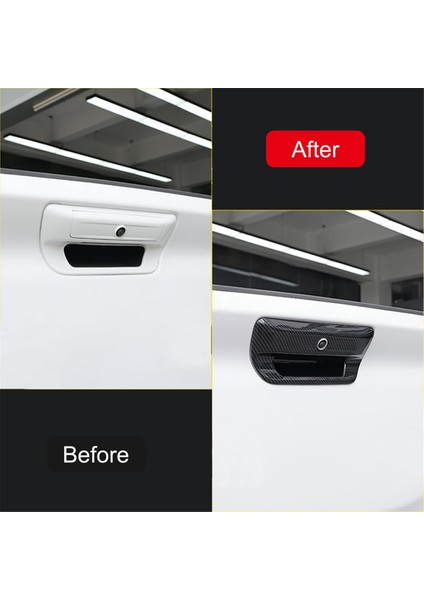 Dodge Ram 1500 Trx 2023 2024 Arka Bagaj Bagaj Kapağı Kapı Kolu Kapağı Trim Araba Dış Aksesuarları - Abs Karbon Fiber (Yurt Dışından) indirimleri