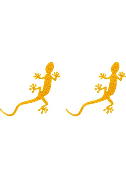 Adet Gece Sürüş Uyarısı Gecko Şerit Işık Reflektörü Güvenlik Uyarı Işareti Arabalar Oto Dış Aksesuarları Sarı (Yurt Dışından)