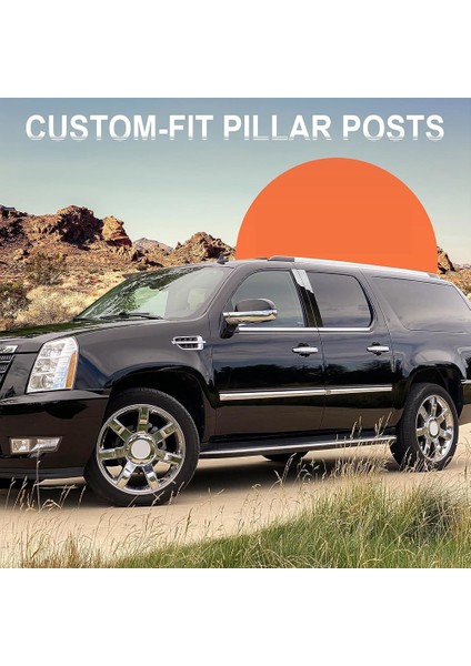 Araba Ayağı Mesajları Kapı Pencere Trim Profiller Anti Scratch Etiket Cadillac Escalade 2007-2014 Için Aksesuarları Parlak Siyah (Yurt Dışından) modelleri