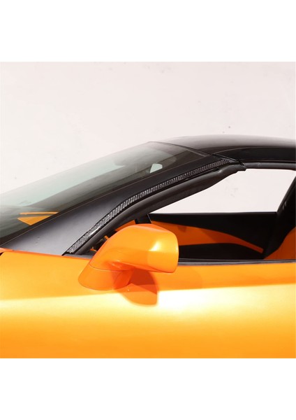 Corvette Için C7 2014-2019 Yumuşak Karbon Fiber Araba Ön Cam Bir Sütun Şerit Trim Etiket Aksesuarları (Yurt Dışından)