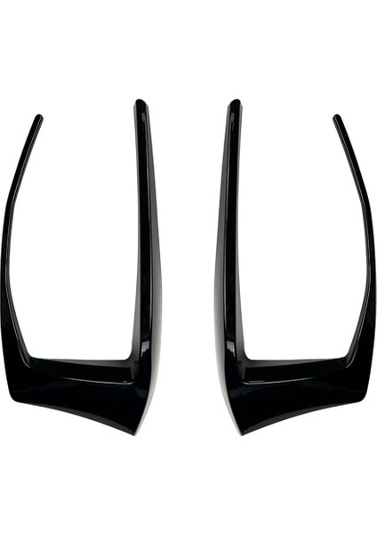 -Golf 7 Mk7 Gtd 2012-2015 Için Arka Tampon Splitter Canard Sis Lamba Işığı Hava Firar Yan Ayar Kapağı Parlak Siyah (Yurt Dışından)