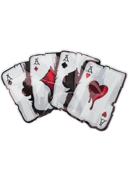 Araba Çıkartmaları, Komik Poker Desen Kamyon Araç Gövde Penceresi Yansıtıcı Etiket Çıkartmaları Dekorasyon (Yurt Dışından)