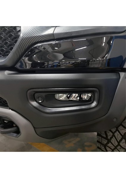 Dodge Ram 1500 Trx 2021-2023 Araba Ön Sis Lambası Kapağı Trim Aksesuarları Abs Karbon Fiber 4 Adet (Yurt Dışından) indirimleri