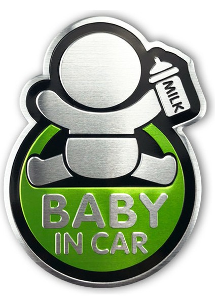Arabada Bebek Etiketi Nissan X-Traıl Qashqai Skoda Octavia Fabia Renault Clio E Için Arabada Bebek Alüminyum Etiketi (Yurt Dışından)