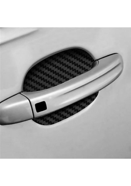 Adet Kapı Kolu Çıkartmaları, Karbon Fiber Çizilmeye Dayanıklı Kapı Dak Muhafızları, Çoğu Araba Koluna Uyar 6.8x8.5cm Kırmızı (Yurt Dışından)