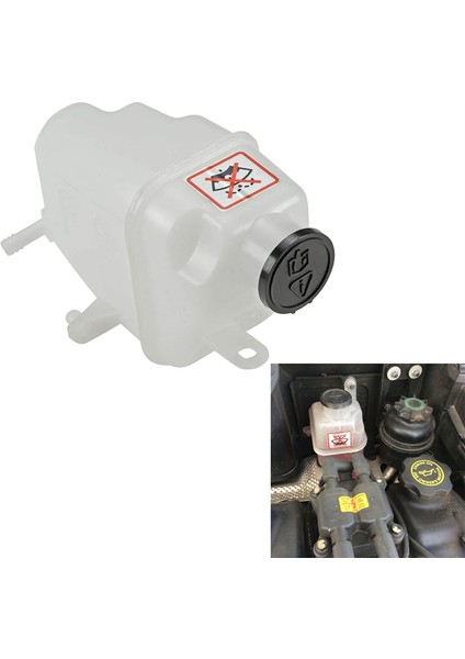 17107509071 Mini Cooper 2002-2008 Için Kapaklı Motor Radyatör Soğutma Suyu Taşma Kurtarma Genleşme Tankı (Yurt Dışından)