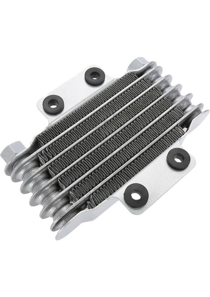 Motosiklet Motor Yağı Soğutucu Soğutma Radyatörü 85 ml Evrensel Gümüş Alüminyum 100CC-250CC Motosiklet Dirt Bike Atv (Yurt Dışından)
