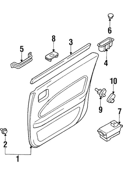 Adet Parça Kauçuk Kapak Kapı Anahtarı Bağlantı Parçaları 25368-6P000 Infiniti G20 I30 Q45 Nissan 240SX 300ZX Yüksek Kalite (Yurt Dışından)