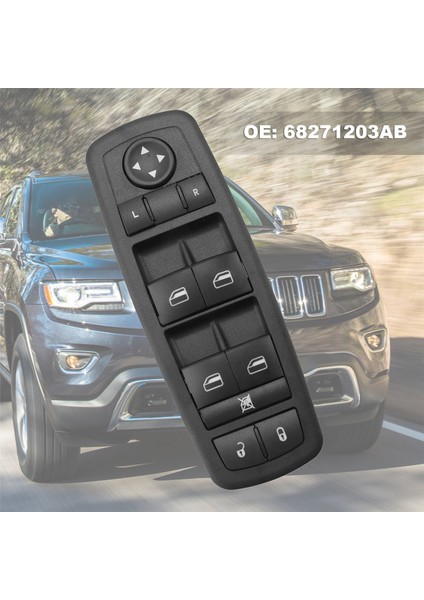 Sürücü Tarafı Ön Kapı ve Pencere Anahtarı 68271203AB 2014-2019 Jeep Cherokee Chrysler 200 Cam Kaldırma Anahtarı (Yurt Dışından)