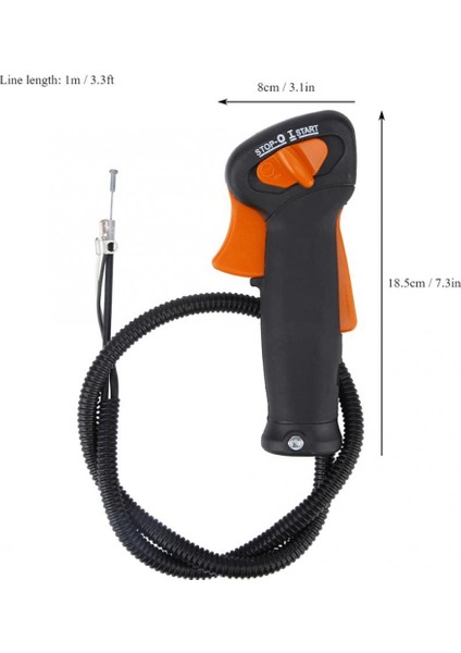 Gaz Kontrol Anahtarı Kolu Bahçe Malzemeleri Için Yedek Stihl FS120 FS200 FS250 Plastik El Aleti (Yurt Dışından)