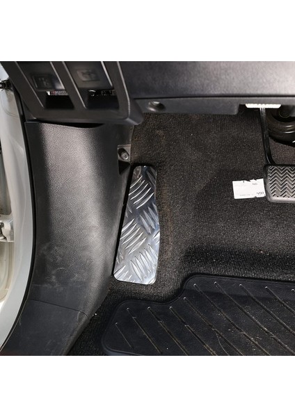 Toyota Hilux 2015 Için 2016 2017 2018 2019 2020 2021 Araba Dinlenme Pedalı Kapak Trim Aksesuarları Alüminyum Alaşımlı Gümüş (Yurt Dışından)