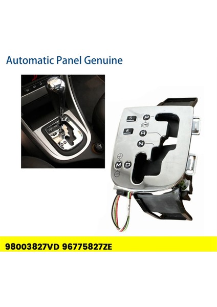 Otomatik Vites Değiştirme Kontrol Paneli Ekran Düğmesi Kapağı 98003827VD 96775827ZE Peugeot 307 308 Citroen C3-Xr 14-22 A (Yurt Dışından)