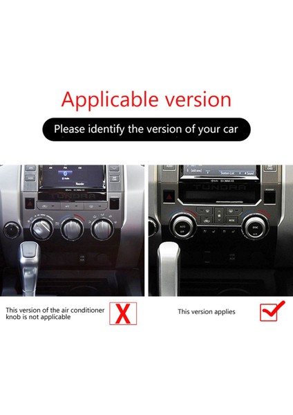 5 Adet Araba Klima Ses Düğmesi Halkası Toyota -Tundra 2014-2021 Ac Havalandırma 4WD Tekerlekten Çekiş Düğme Kapağı Trim, Kırmızı (Yurt Dışından)