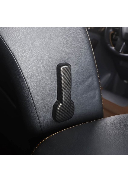 Ford Ranger Everest 2015+ Için Araba Koltuğu Bel Ayarı Düğme Kapağı Trim Etiket Iç Aksesuar, Karbon Fiber (Yurt Dışından) fırsatları