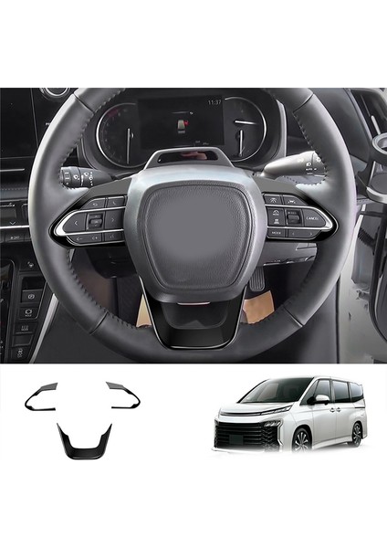 Araba Parlak Siyah Direksiyon Paneli Kapağı Trim Dekorasyon Çerçeve Sticker Toyota Voxy Noah 90 Serisi 2022+ (Yurt Dışından)