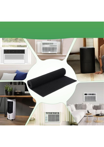 2 Adet Pencere Klima Filtreleri 24 x 15 X1/4 Inç Kesilebilir Köpük Yedek Filtreler, Frıedrıch, Ge, Yeni Nesil Klima Için (Yurt Dışından)