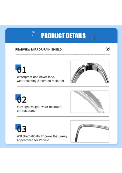 Araba Dikiz Aynası Kapağı Trim Yan Kapı Aynası Kapağı Koruyucu Gümüş Byd Contası / Byd Atto 4 (Yurt Dışından) fırsatları