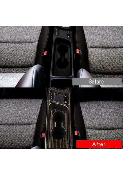 Araba Merkezi Konsol Su Dağı Tutucu Dekorasyon Kapak Trim Etiket Toyota Yaris Çapraz Rhd 2022 Ahşap Tahıl Dışında (Yurt Dışından)