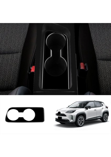 Araba Merkezi Konsol Su Dağı Tutucu Dekorasyon Kapak Trim Etiket Toyota Yaris Çapraz Rhd 2022 Ahşap Tahıl Dışında (Yurt Dışından)