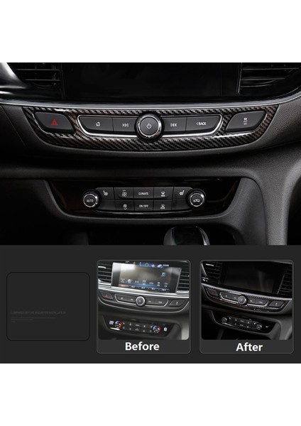 Buick Regal 2017 2018 2019 Için Araba Merkezi Kontrol Multimedya Ayar CD Paneli Kapak Trim Çerçeve Dekor Etiket Aksesuarları (Yurt Dışından)