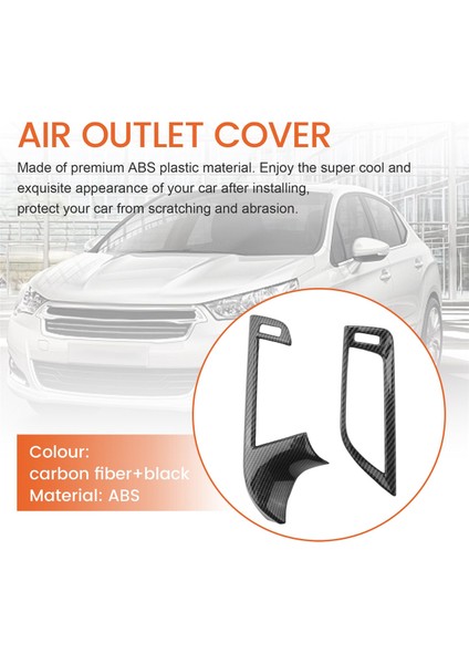 -Bmw 5 Serisi G30 2018-2022 Karbon Fiber Araba Ön Dashboard Hava Firar Çıkışı Kapak Trim Çerçeve Etiket Aksesuarları (Yurt Dışından) fırsatları